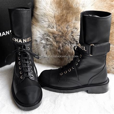 chanel boot|Chanel combat boot.